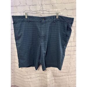 WALTER HAGAN Dark Blue Plaid Dress Shorts Classic‎ Office Wear